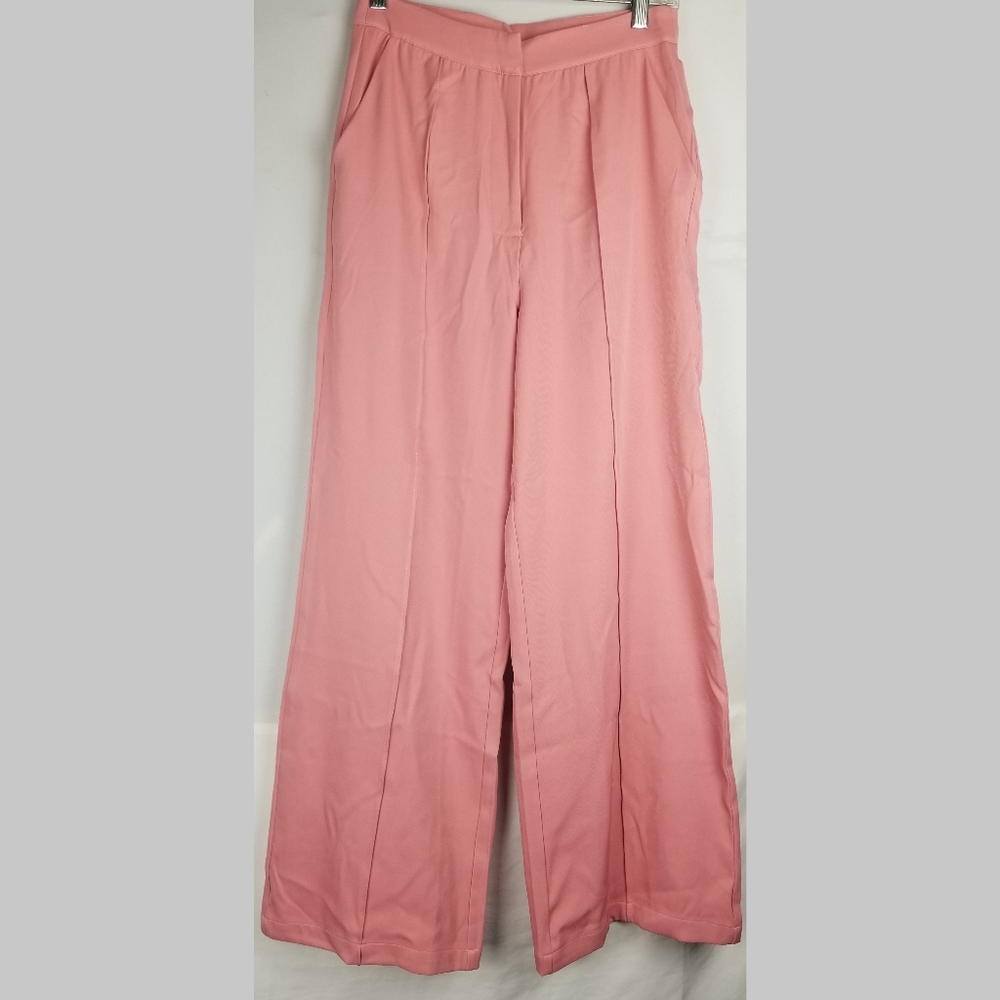 Women's Light Pink Pants With Pockets